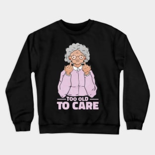 Funny grandma cartoon Crewneck Sweatshirt